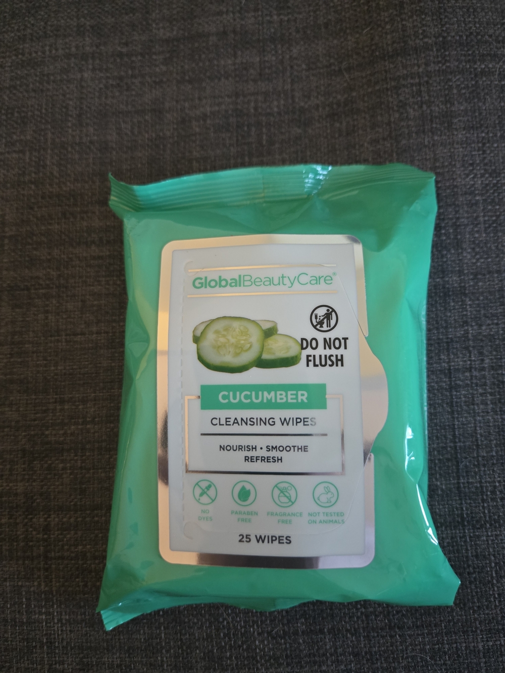 GlobalBeautyCare Cucumber Cleansing Wipes - Green